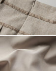 DOINDULGE Herringbone Pleated Maxi Skirt