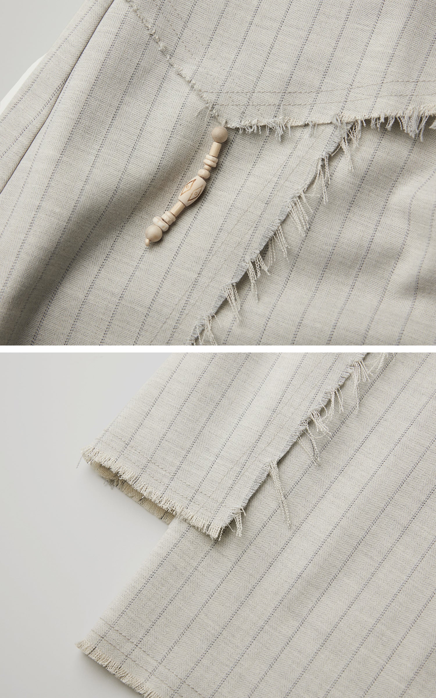 DOINDULGE Deconstructed Layered Wide-Leg Skirt-Pants
