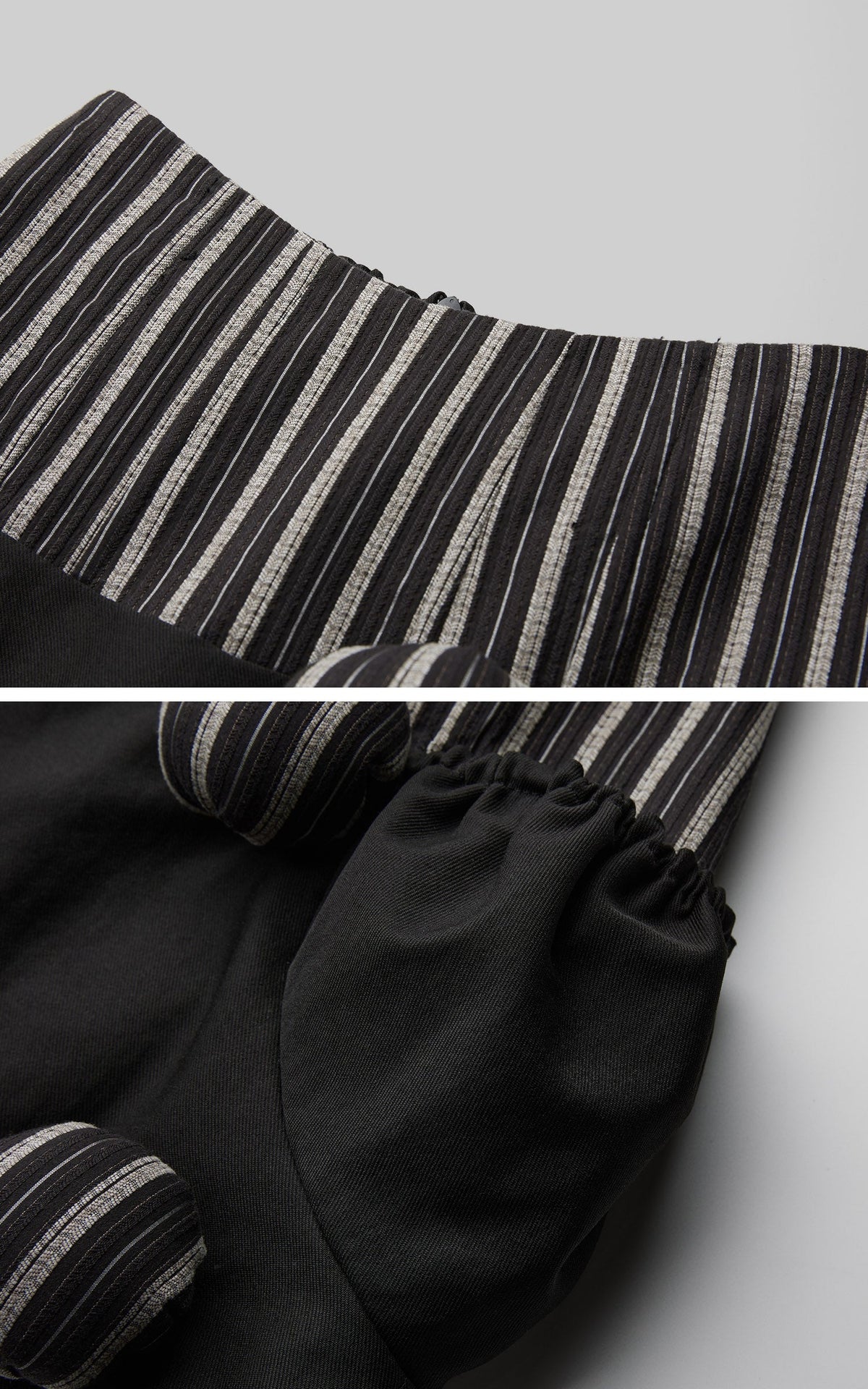 DOINDULGE Gothic Striped Panel Mini Skirt
