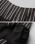 DOINDULGE Gothic Striped Panel Mini Skirt