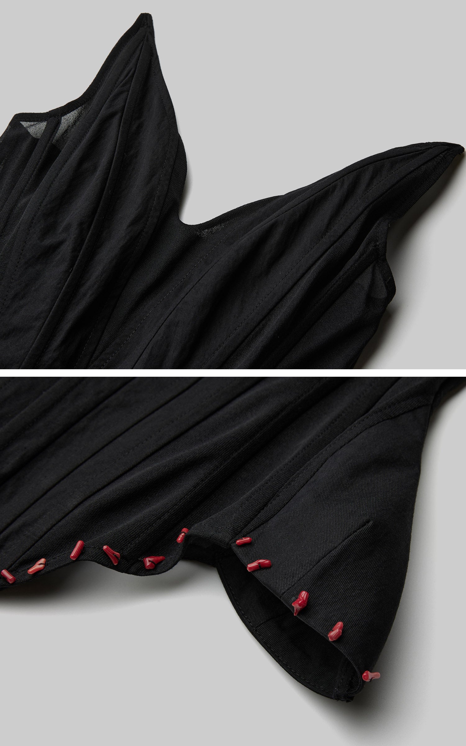 DOINDULGE Black Mesh Corset Bandeau Top
