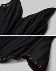 DOINDULGE Black Mesh Corset Bandeau Top