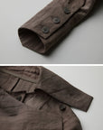 DOINDULGE Asymmetric Sculpted Waist Shirt