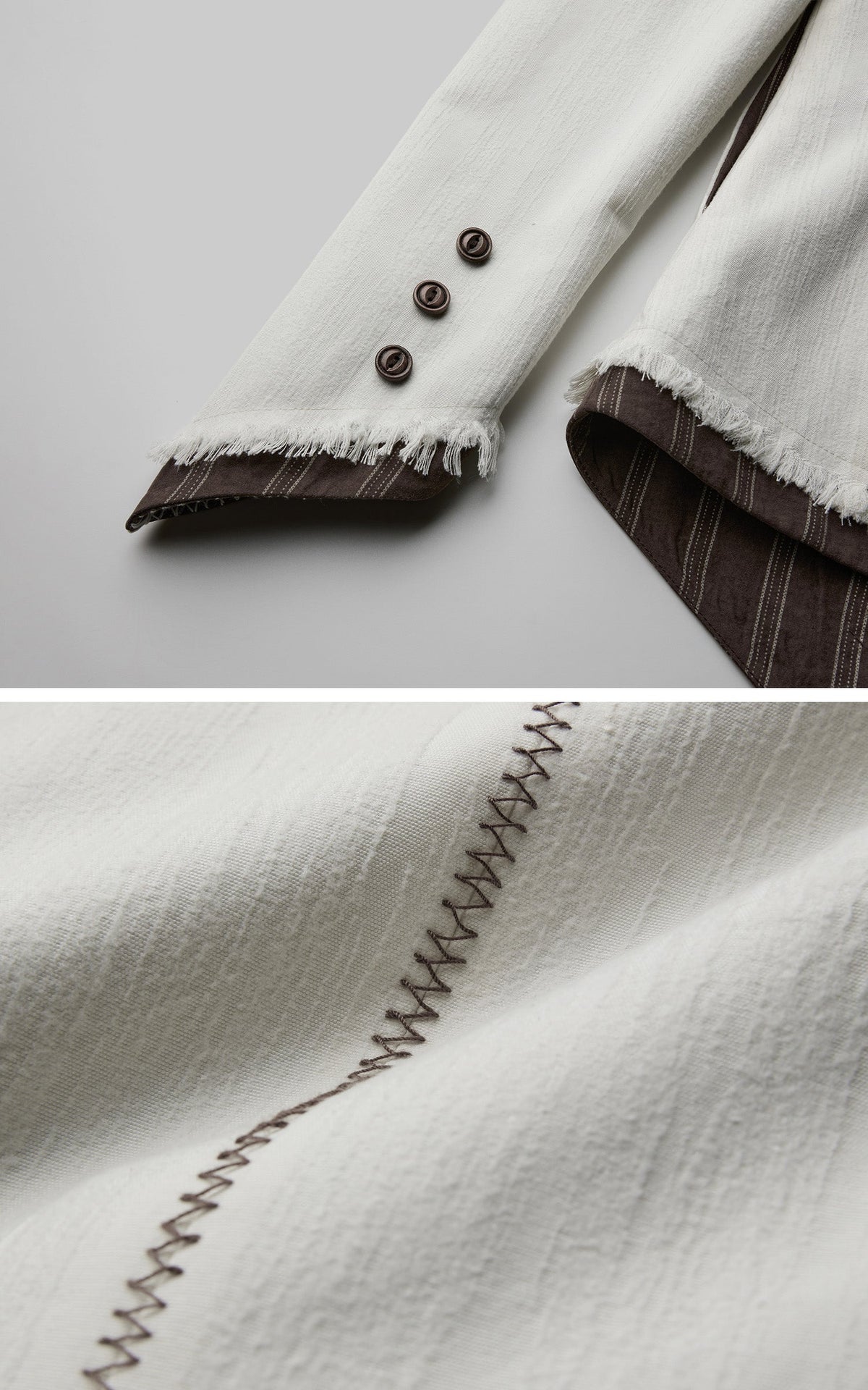 DOINDULGE Veste réversible à col montant asymétrique
