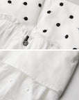 DOINDULGE Polka Dot Wide-Leg Pants