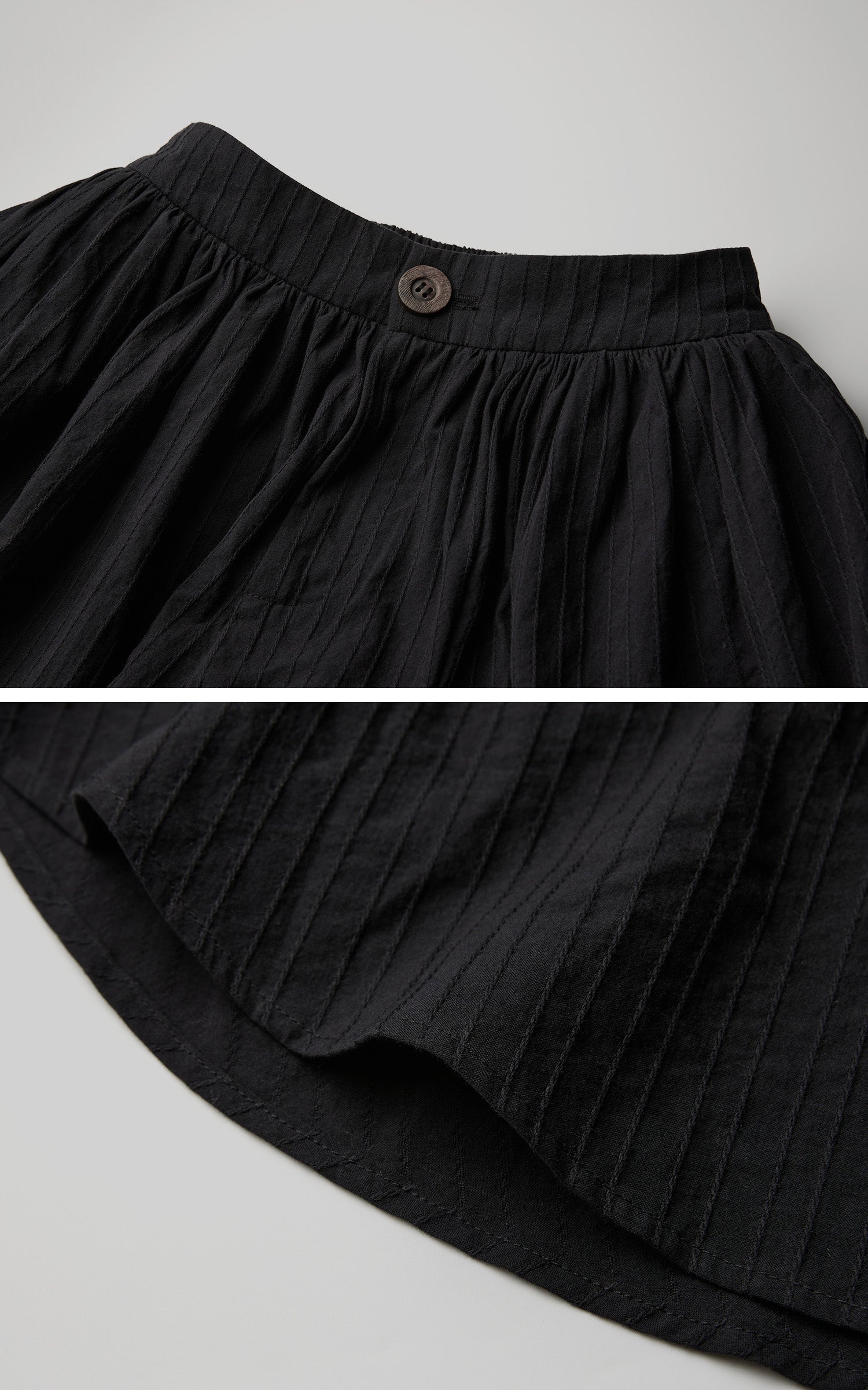 DOINDULGE Asymmetric Textured Wide-Leg Palazzo Pants