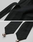 DOINDULGE Reversible Two-Tone Hooded Tie-Detail Jacket