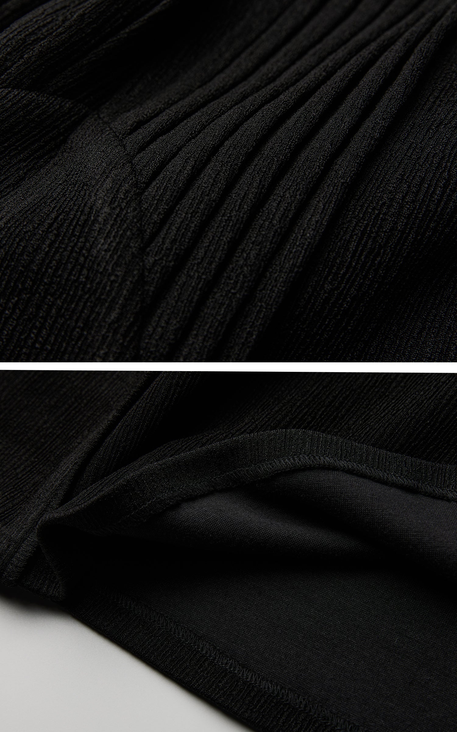 DOINDULGE Asymmetrical Pleated Long Skirt