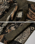DOINDULGE Convertible Multi-Way Wrap Printed Maxi Skirt