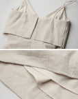 DOINDULGE Faux Two-Piece V-Neck Camisole Maxi Dress