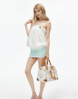 IAMXIAA Button Detail Bubble Tube Top