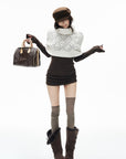 IAMXIAA Ruched Ribbed Longline Slim-Fit Knit Top