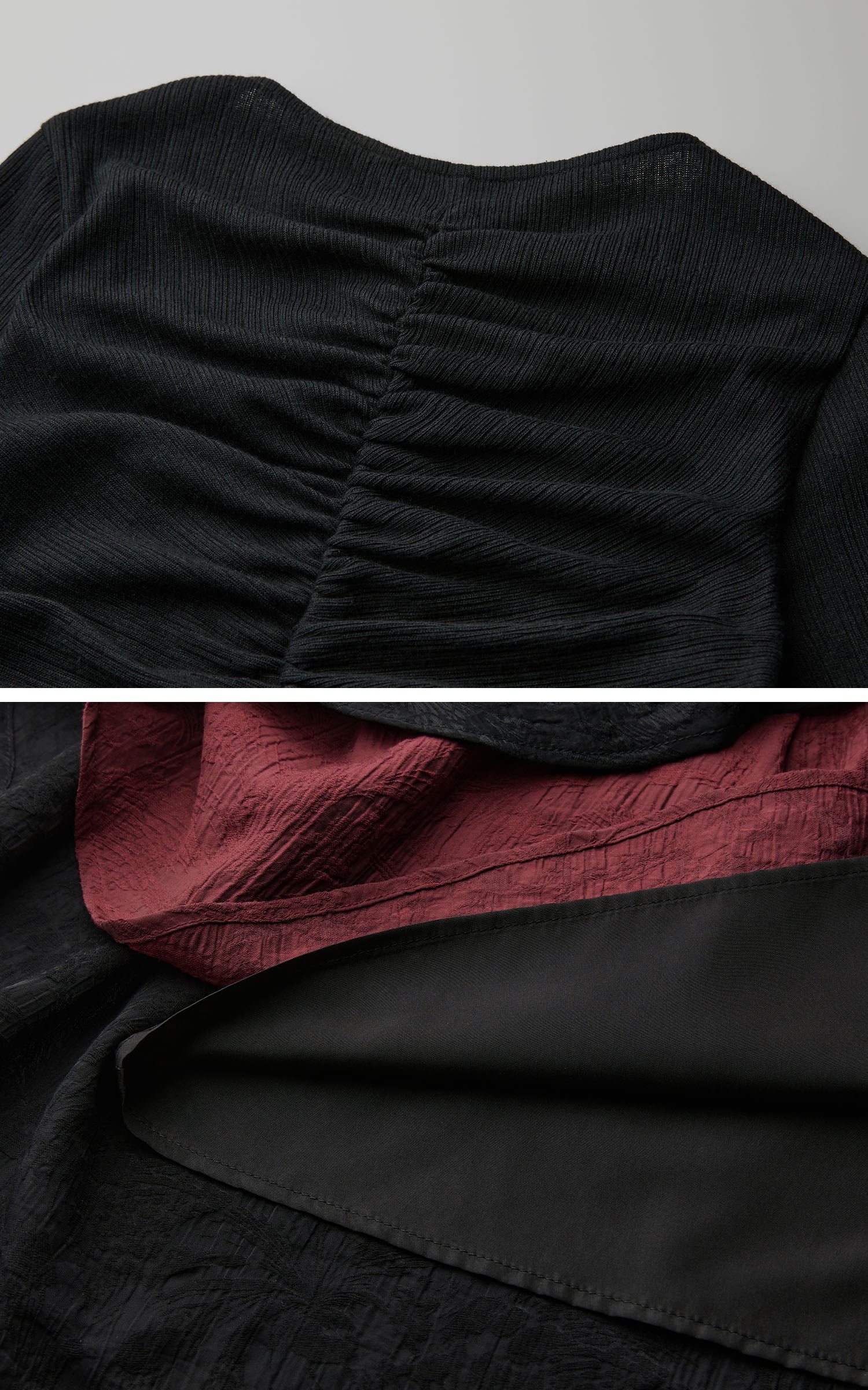 DOINDULGE Embroidered Eye Graphic Ribbed Long Sleeve T-Shirt