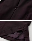DOINDULGE Mandarin Collar Frog Button Fitted Top