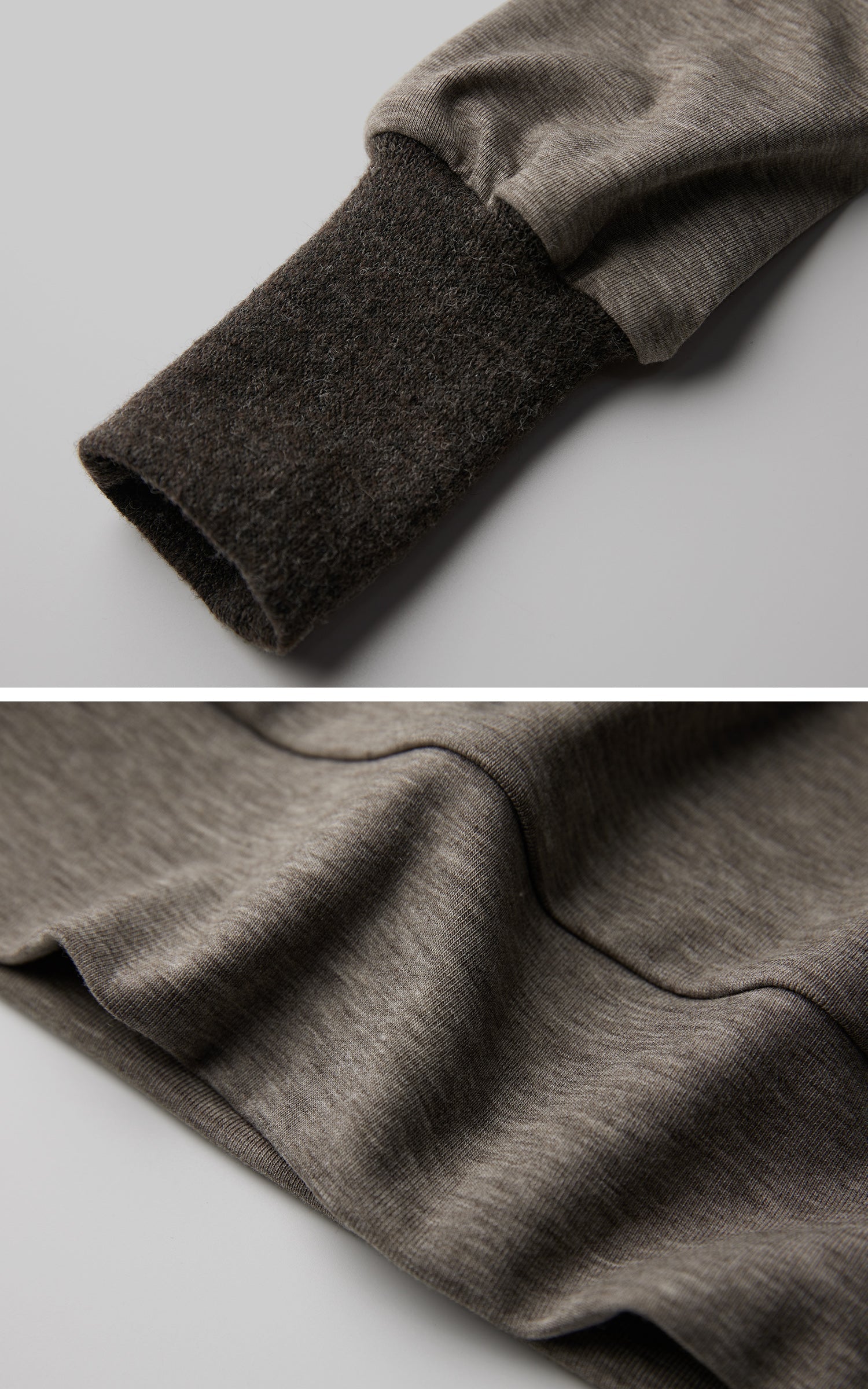 DOINDULGE Contrast-Panel Structured Long Sleeve Top