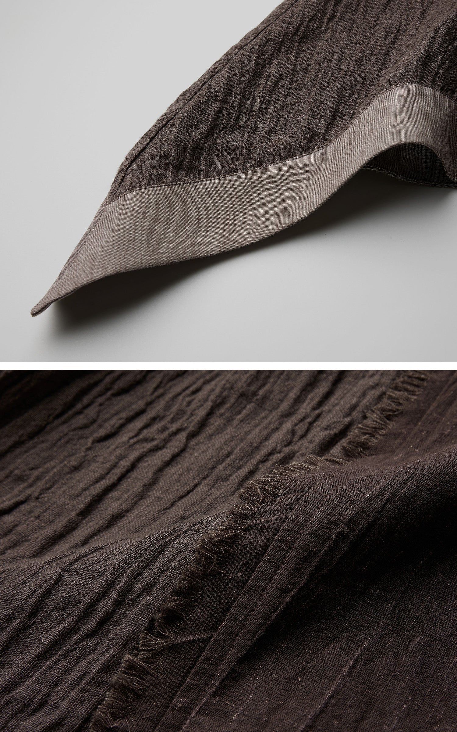DOINDULGE Raw Edge Button-Front Draped T-Shirt