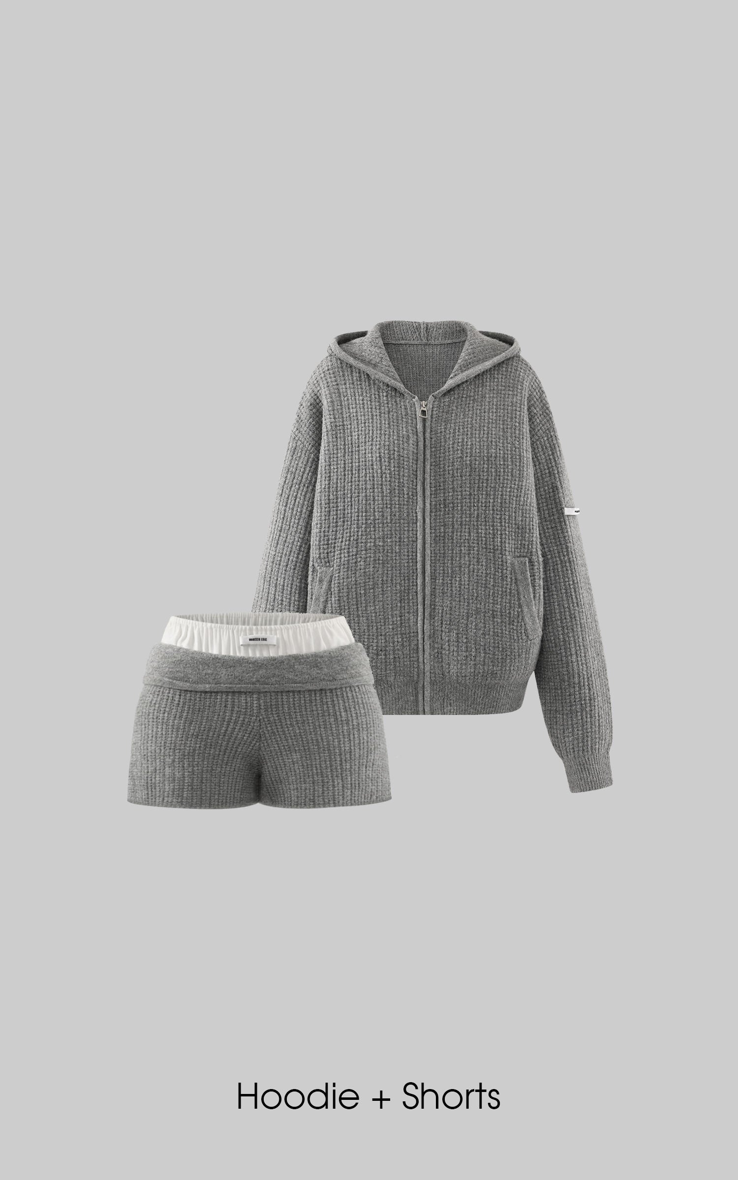 WARDEN EDGE Ensemble sweat à capuche en maille oversize et pantalon large