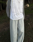 Rase le sol Faded Sketch Raglan Long Sleeve Top