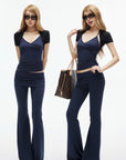 IAMXIAA Draped Shrug Crop Bolero