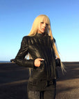 Rase le sol Quilted Asymmetric Down Jacket