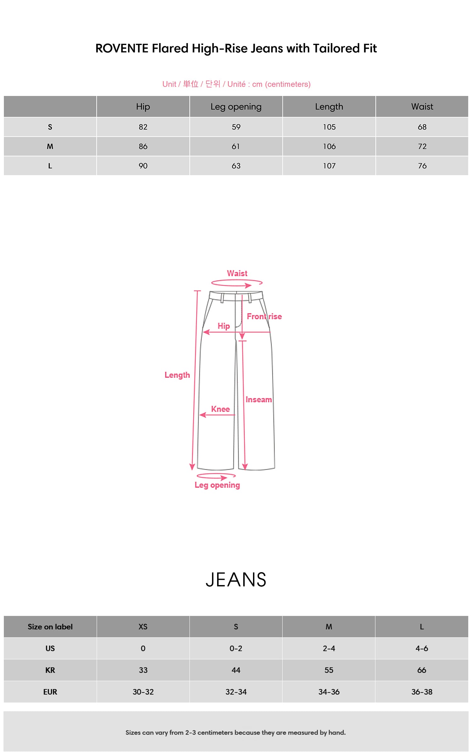ROVENTE Flared High-Rise Jeans with Tailored Fit