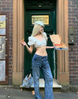 Rase le sol Deconstructed Paneled Straight-Leg Jeans - PINKPARKS