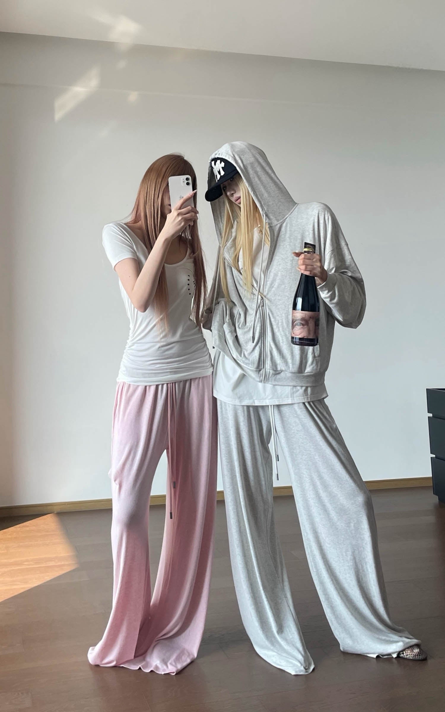 Rase Le Sol Lightweight Hoodie &amp; Wide-Leg Pants Set