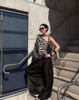 ROVENTE Volume Gathered Wide-Leg Pants