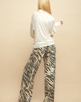 0122stepll Draped Cowl Neck Knit Long Sleeve Top