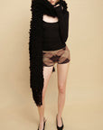 0122stepll Scoop Neck Thumbhole Long Sleeve Top
