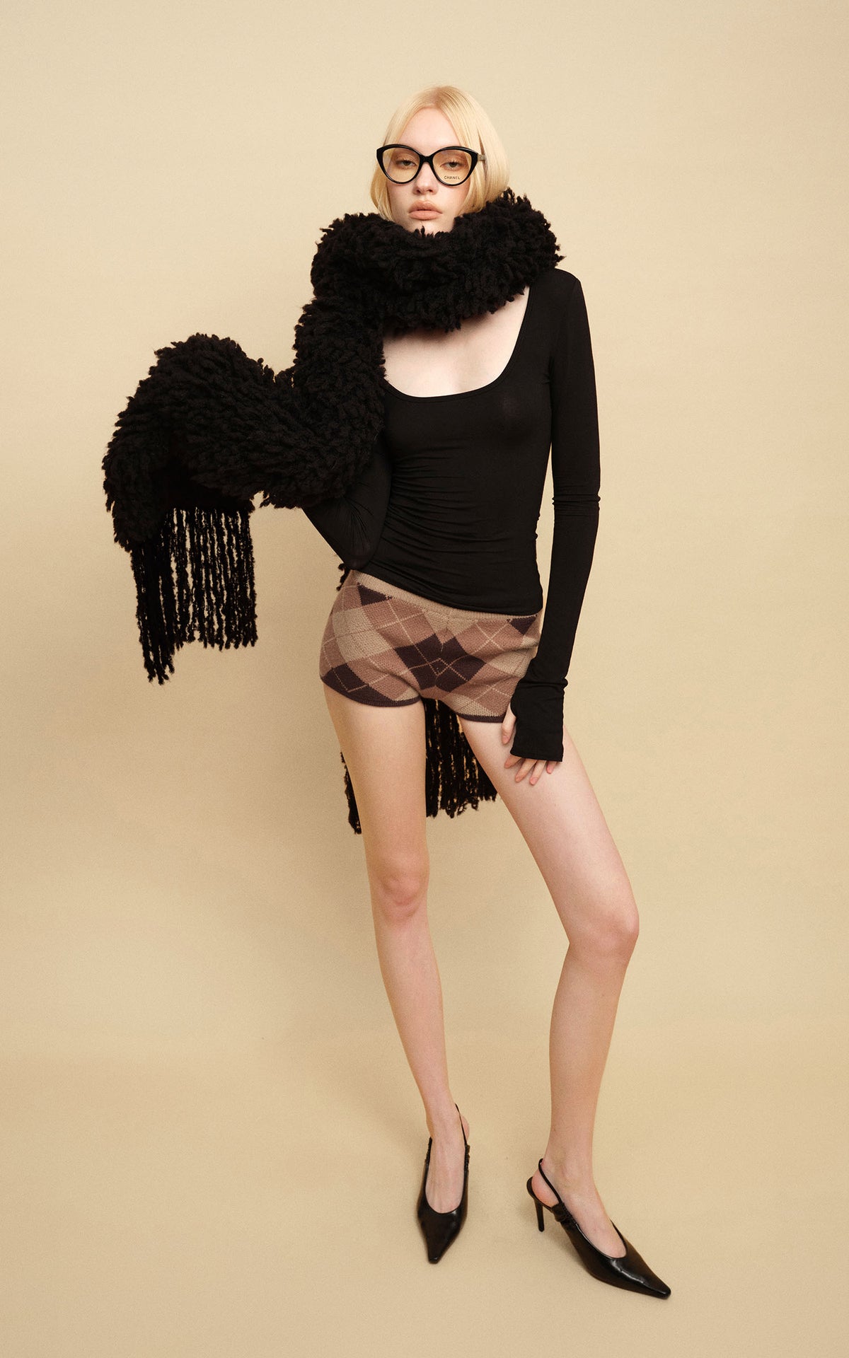 0122stepll Scoop Neck Thumbhole Long Sleeve Top