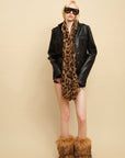 0122stepll Utility Pocket Leather Jacket