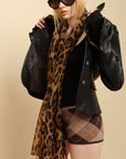 0122stepll Utility Pocket Leather Jacket