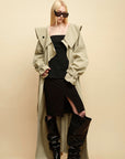 0122stepll Axis High-Neck Oversized Trench Coat