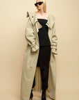 0122stepll Axis High-Neck Oversized Trench Coat