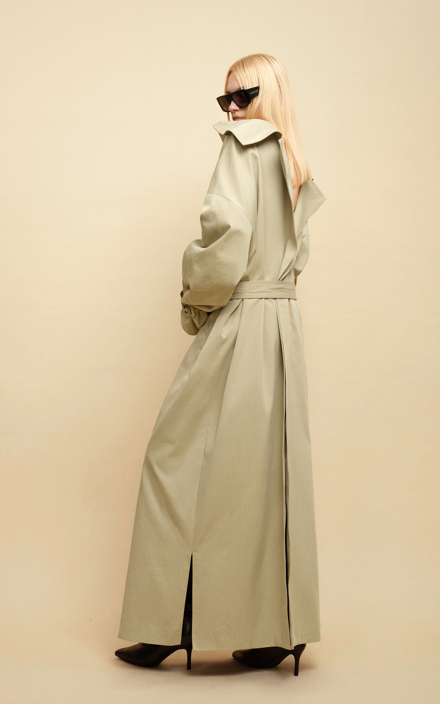 0122stepll Axis High-Neck Oversized Trench Coat