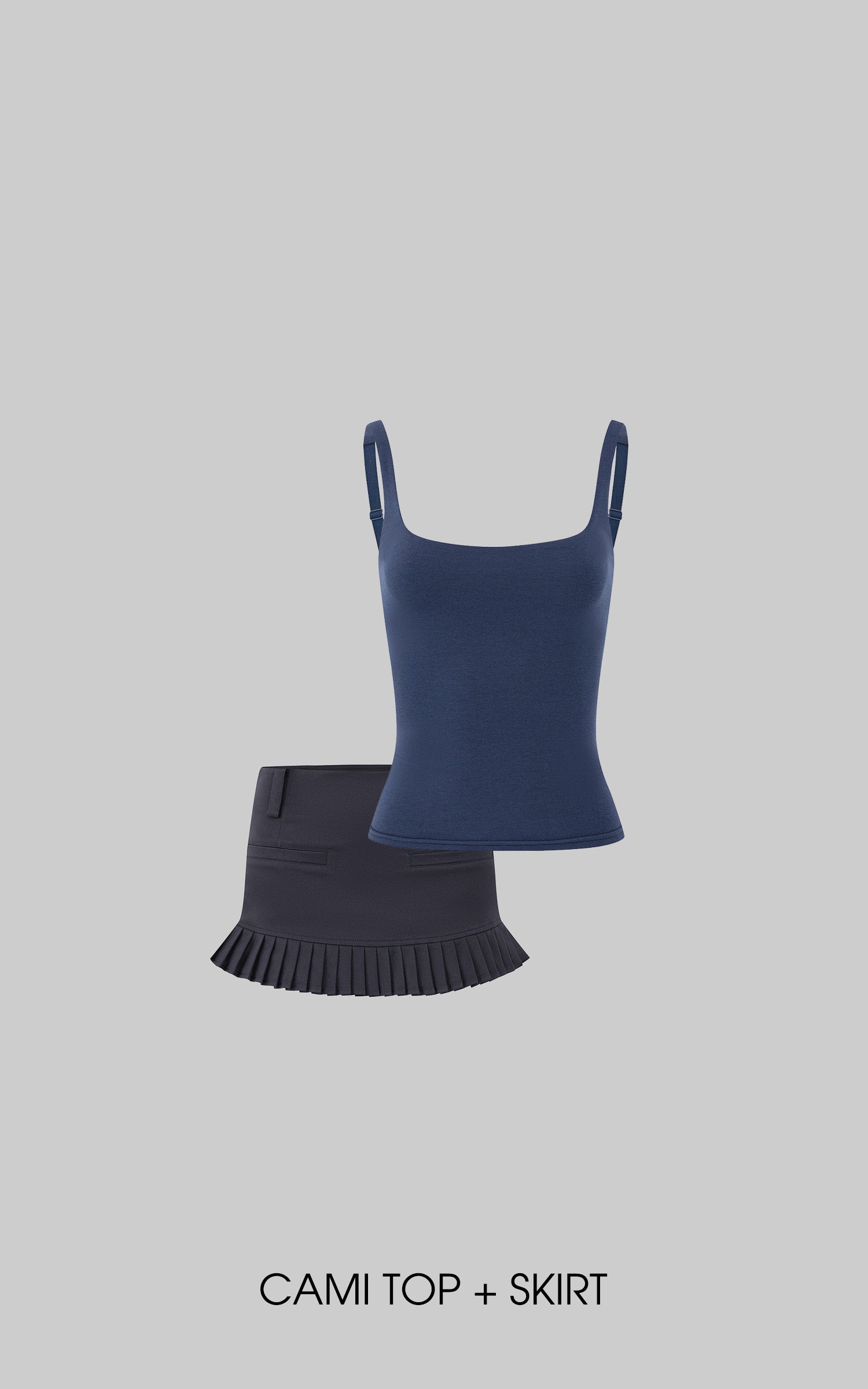 IAMXIAA Low-Rise Pleated Hem Mini Skirt