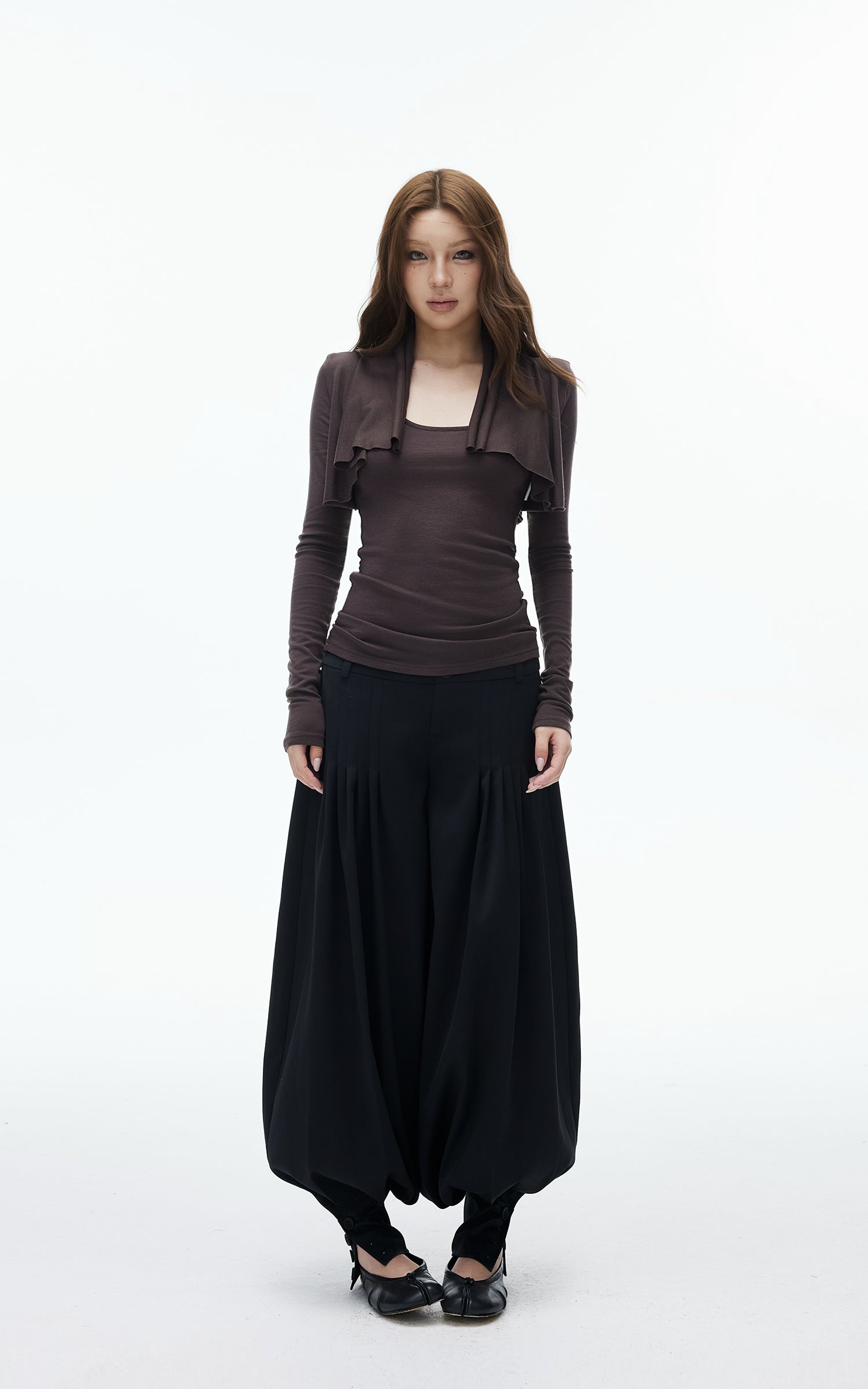 IAMXIAA Ensemble deux pièces : cardigan ajusté et débardeur