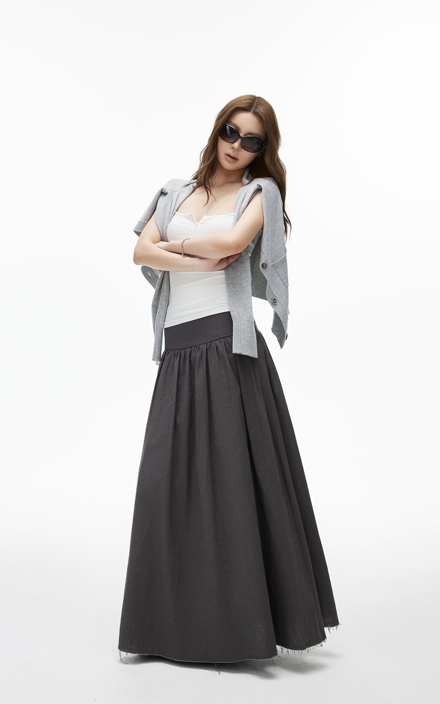IAMXIAA Cardigan Classique Ajusté à Col V