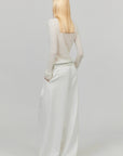 0122stepll Sheer Mohair Slim Long Sleeve Knit Top