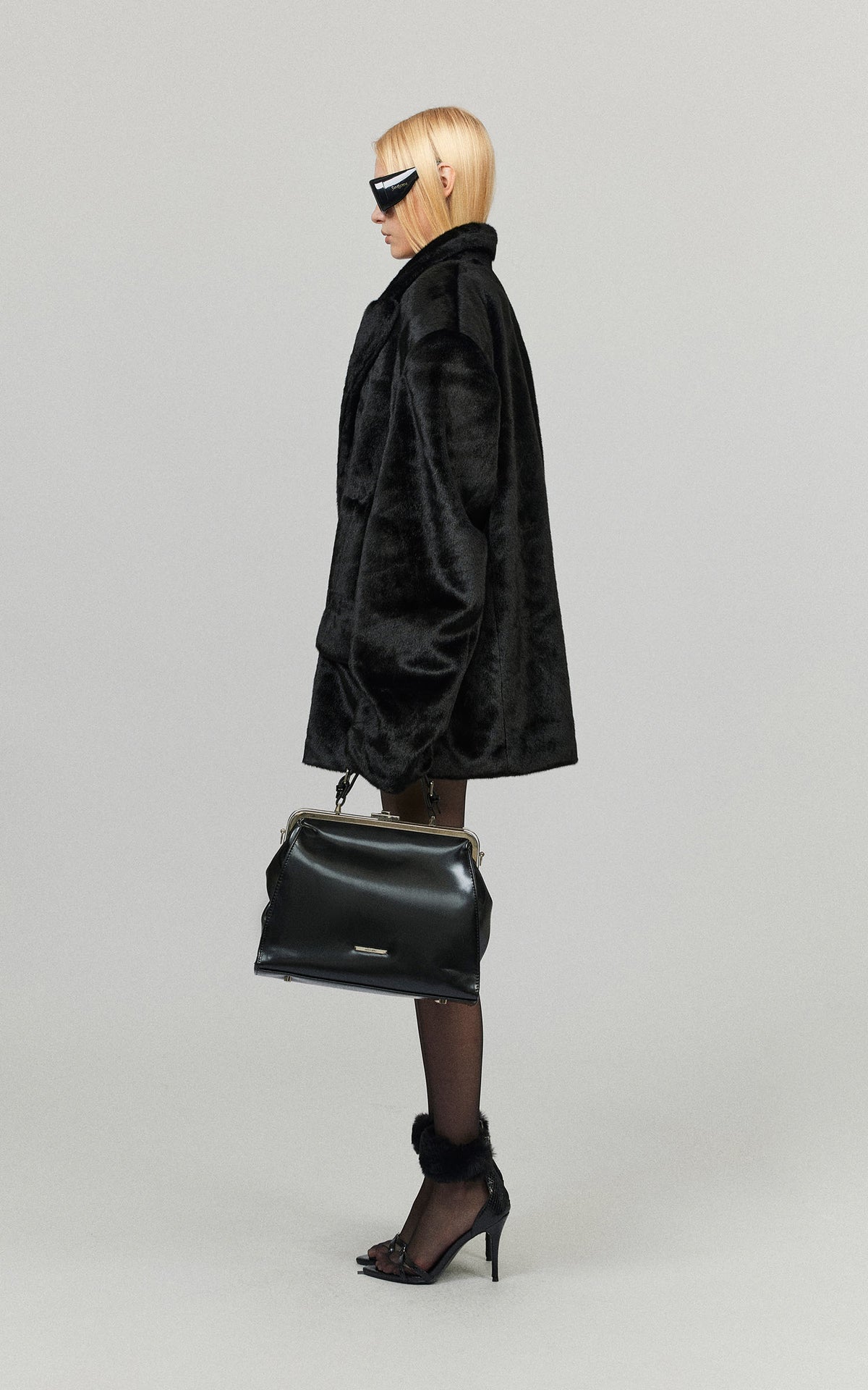 0122stepll Oversized Military Belted Long Wool Trench Coat