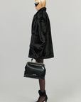 0122stepll Oversized Military Belted Long Wool Trench Coat