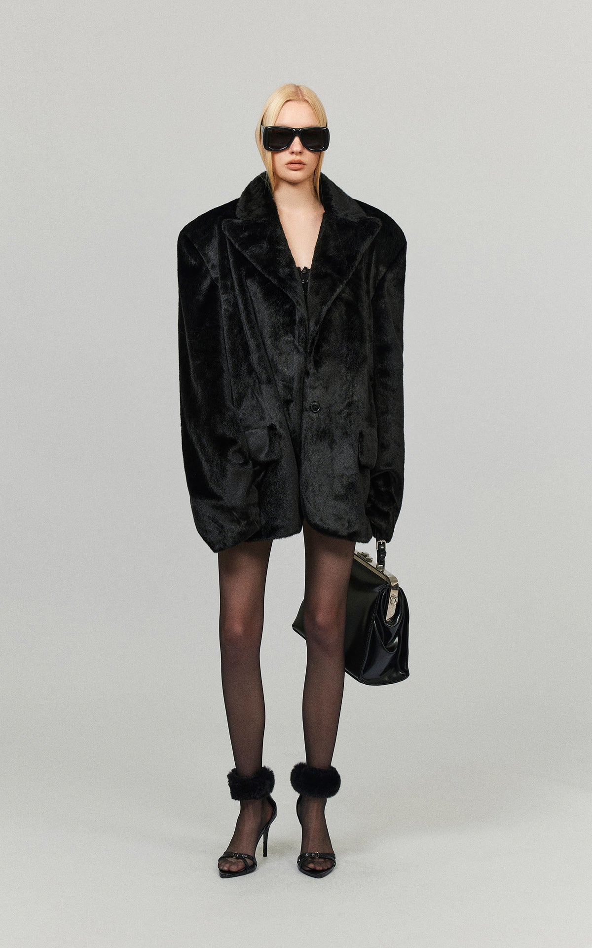 0122stepll Oversized Military Belted Long Wool Trench Coat