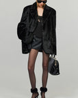 0122stepll Oversized Military Belted Long Wool Trench Coat