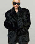 0122stepll Oversized Military Belted Long Wool Trench Coat