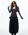 IAMXIAA High-Waist Pleated Balloon Pants