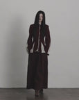 DOINDULGE Structured Panel Stand Collar Jacket