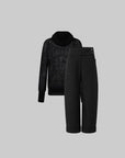 IAMXIAA Sheer Cowl Neck Wool Relaxed Knit Sweater