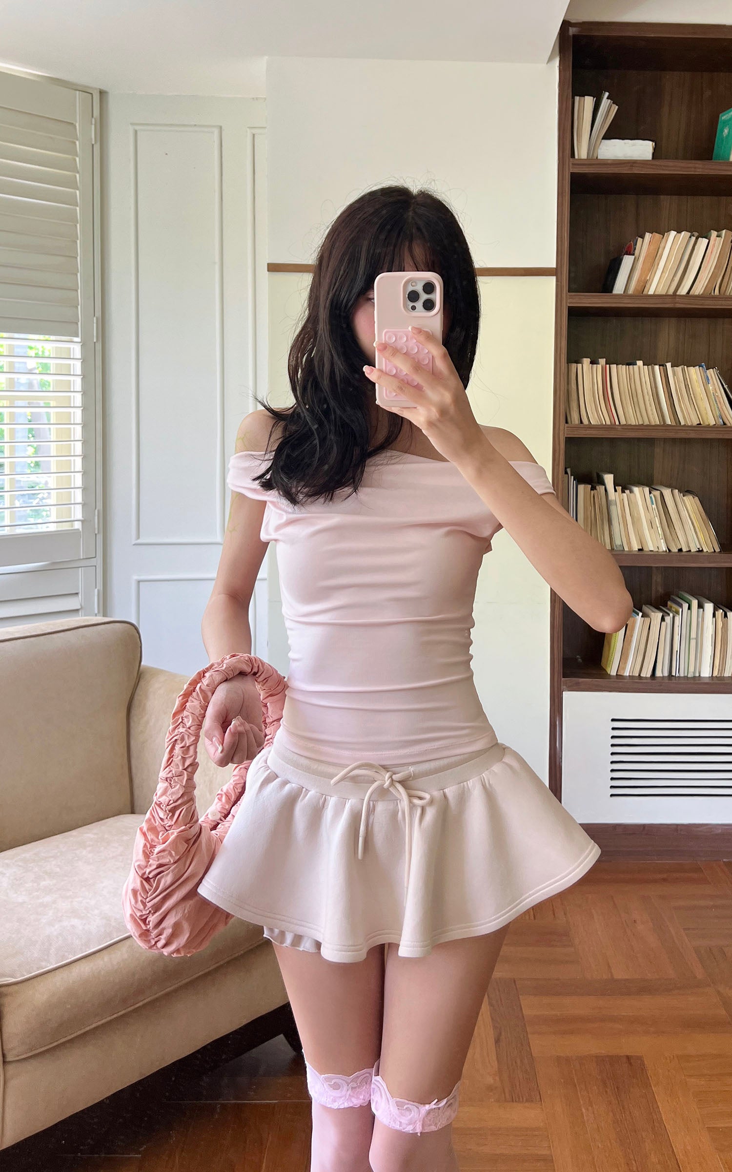 DreamyNerd Layered Ruffle Hem Mini Skirt - PINKPARKS