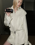 0122stepll Combinaison trench à ceinture